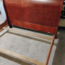 Cherry Wood Bed Frame 
