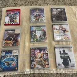 Lot Of 9 PS3 Games