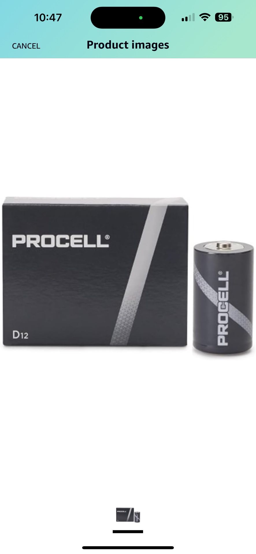 DURACELL PC1300 Duracell Alkaline Battery, D, 1.5V (Pack of 12)