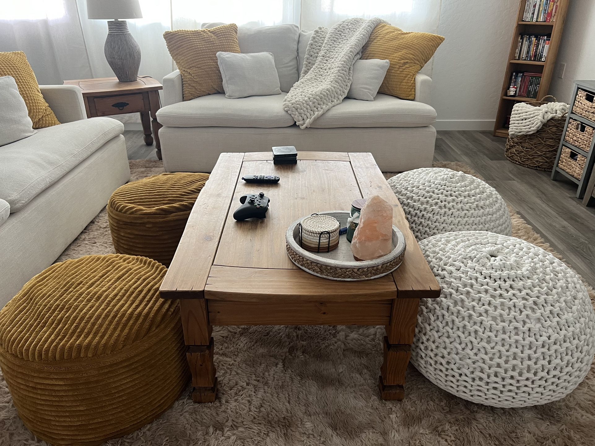 3 Piece Cloud Sofa Set (Pillows & Poufs Included!!)