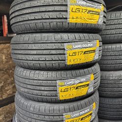 SET OF FOUR NEW TIRES 195/65/15 LANDGOLDEN, INCLUDING MOUNT AND BALANCE. ASK ME FOR ANY SIZE OR BRAND