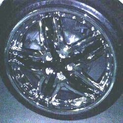 20" inch CHROME RIMS wheels 225/35/20 Removable Re-Paintable pearl white star
