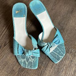 Turquoise Sandals Shoes Size 10 Womens