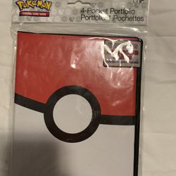 Ultra Pro Pokemon 4 Pocket Binder Portfolio & Pages Standard Poke Ball Design