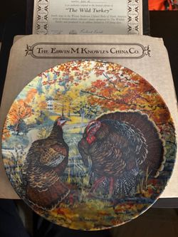 Edwin M. Knowles "The Wild Turkey" Collector Plate