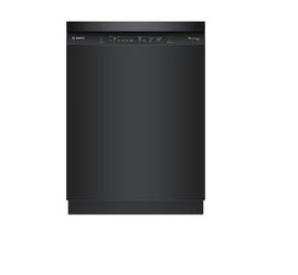 Bosch 100 Series 24-in Front Control Built-in Dishwasher ( Black ) , PrecisionWash and PureDry , 48-Decibel Model #SHE41CM6N