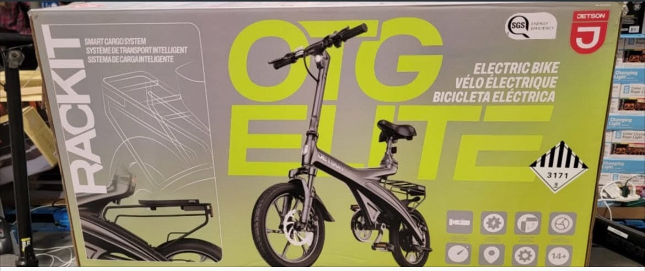 Jetson OTG Elite Electric Bike. BRAND NEW