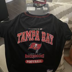 New TAMPA BAY BUCS DOGGY JERSEY AND COLLAR 