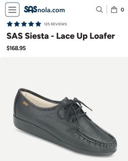 SAS - Siesta Lace Up Loafer 7 1/2 Women shoes