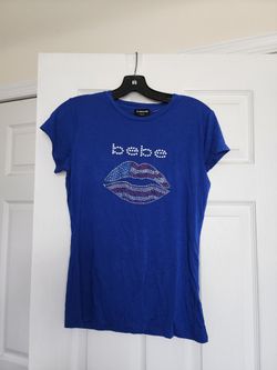Stretchable Shirt BEBE Royal Blue Size M