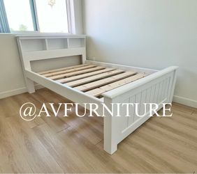 Solid Wood White Full Frame