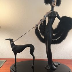 Erte “Symphony In Black” 1989 “Rare” Statue