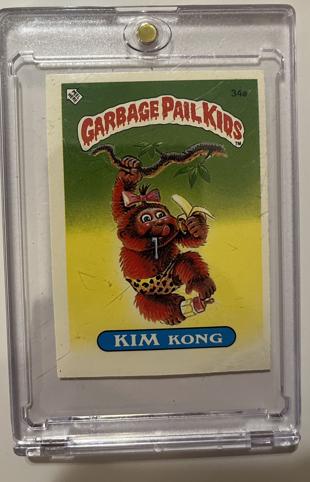 Rare UK Mini Kim Kong 1985 Garbage Pail Kids Series 1