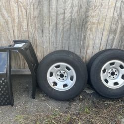Tires On Rims.   And Metal Ramps!