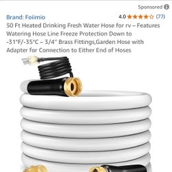 Foiimio New 50’ heated freshwater hose for RV