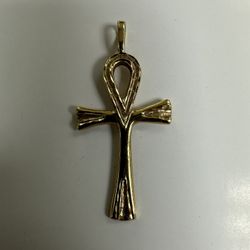 14K Ankh Charm 
