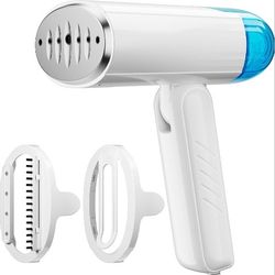 Travel Steamer for Clothes with Dual Voltage 100-240V, Foldable Clothes Steamer Fabric Wrinkle Remover, Portable Handheld Garment Steamer and Steam Ir