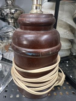 Vintage wood lamp