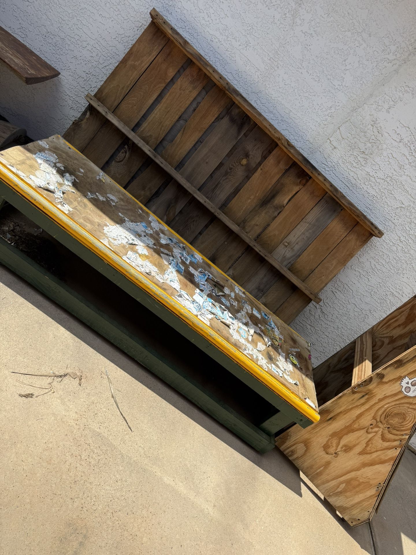 Metal Pieces & Wood
