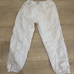 UNDEFEATED White Nylon Drawstring Warm-up Jogger Track Pants Size XXL