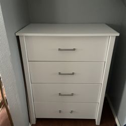 White Dresser 4 Cabinet 