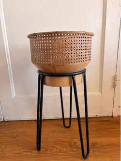 Rattan Styled Plant Stand