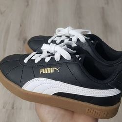 Puma Toddler Boys Black/ White Vikky V3 Sneaker Rubber Sole Sneaker Size 13