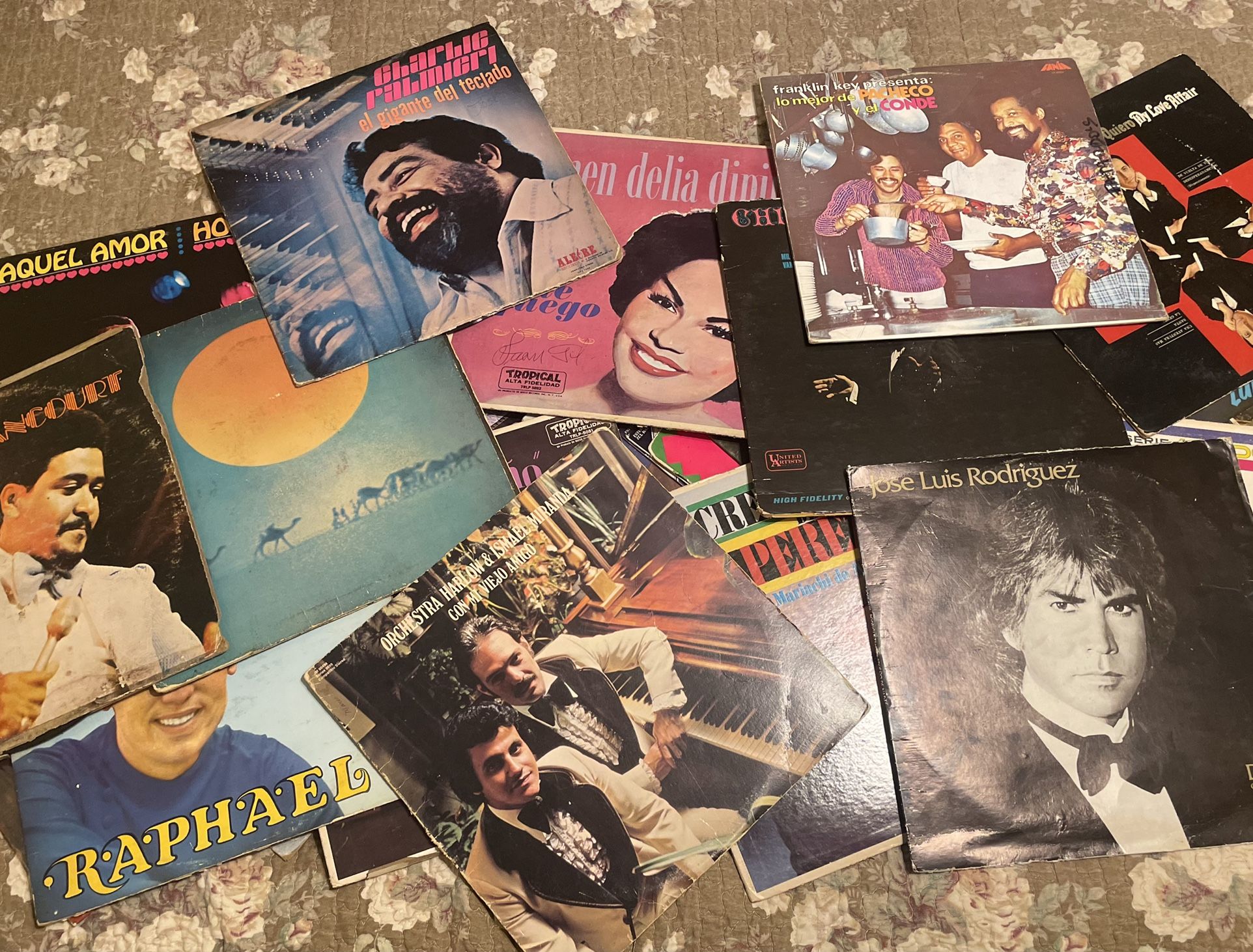 Collection Of Latin Records SALSA BOLERO Vinyl Record Lot