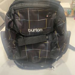 Burton Black Backpack With 2 Board Straps