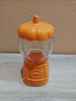 Pumpkin Gumball Machine Candy Jar