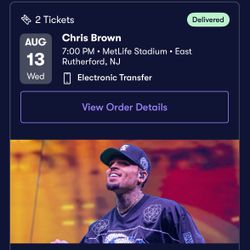 🔥 🔥 🔥 Chris Brown MetLife Stadium NJ NYC – SOLD OUT Show (Aug 12 & 13) 🔥 🔥 