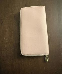 Wallet Pink Women’s Zip-Around Wallet Solid, Zipper Accent, Card Slots, Money Pocket