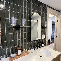 Leftover Forest Green Wall Tile  (3”x6”)