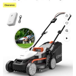 Litheli 20V Cordless Electric Lawn Mower, 13-Inch, 5-Position Height Adjustment, Lightweight, with 4.0Ah Battery, for Lawns & Gardens