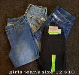 Girls size 12 jeans