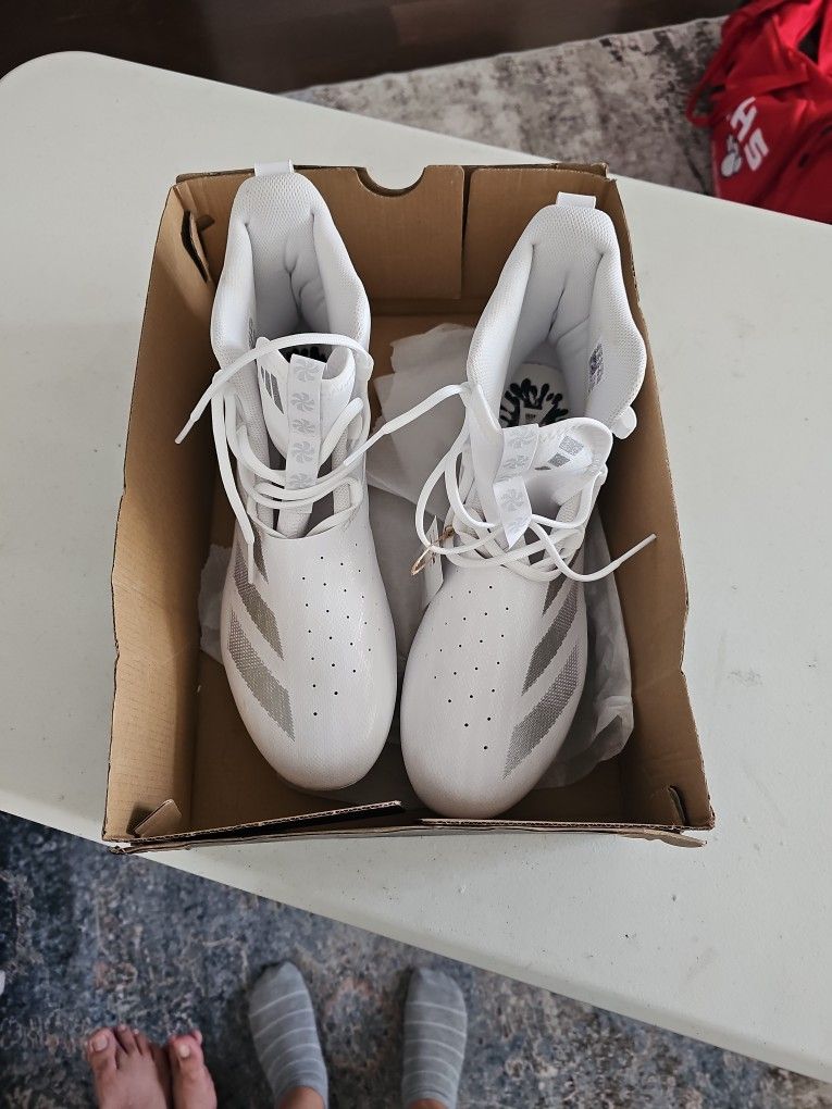 ADIDAS ADIZERO CHAOS FOOTBALL CLEATS MENS 13 WOMEN 14