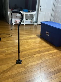 Black Quad Base Walking Cane