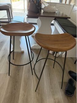Solid wood barstools