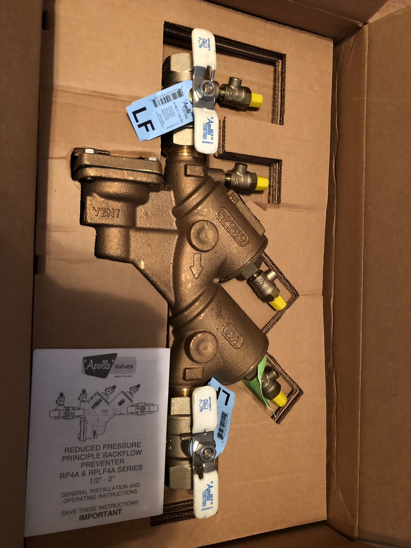 Brand New 1” Apollo Backflow Preventer