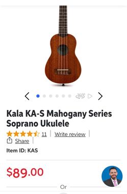 Kala KA-S Mahogany Series Soprano Ukulele