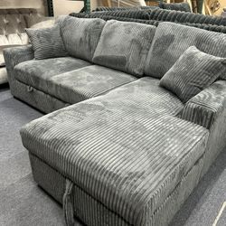 Custom Corduroy Sectionals Available 