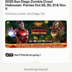 Today Sat October 25 San Diego Zombie Bar Crawl Downtown Gaslamp