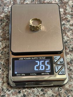 10k Gold Nugget Ring Size 5, 2.65 G