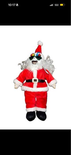 Spirit Halloween Terrifier 3 Art The Clown Santa 18" Stuffed Plush Doll Horror