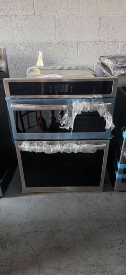 NEW FRIGIDAIRE 30 INCH MICROWAVE OVEN COMBO BUILT IN STAINLESS STEEL