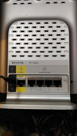 Belkin N1 Vision Wi-Fi router with Gigabit ports