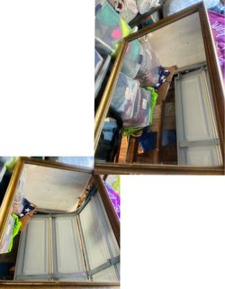 Large Gold Framed Wall Mirror
