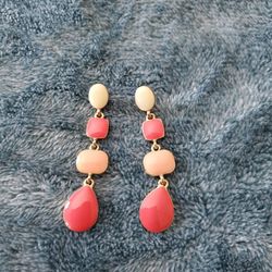 Pink Dangle Earrings