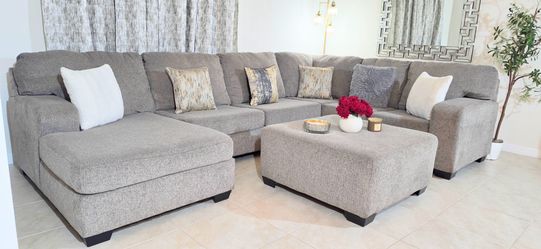 2025 XL 4 Piece Ashley Furniture Sectional With Ottoman