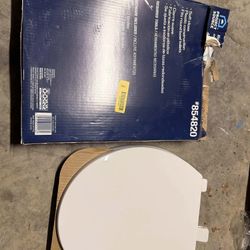 Project Source Plastic White Round Soft-Close Toilet Seat – Customer Return